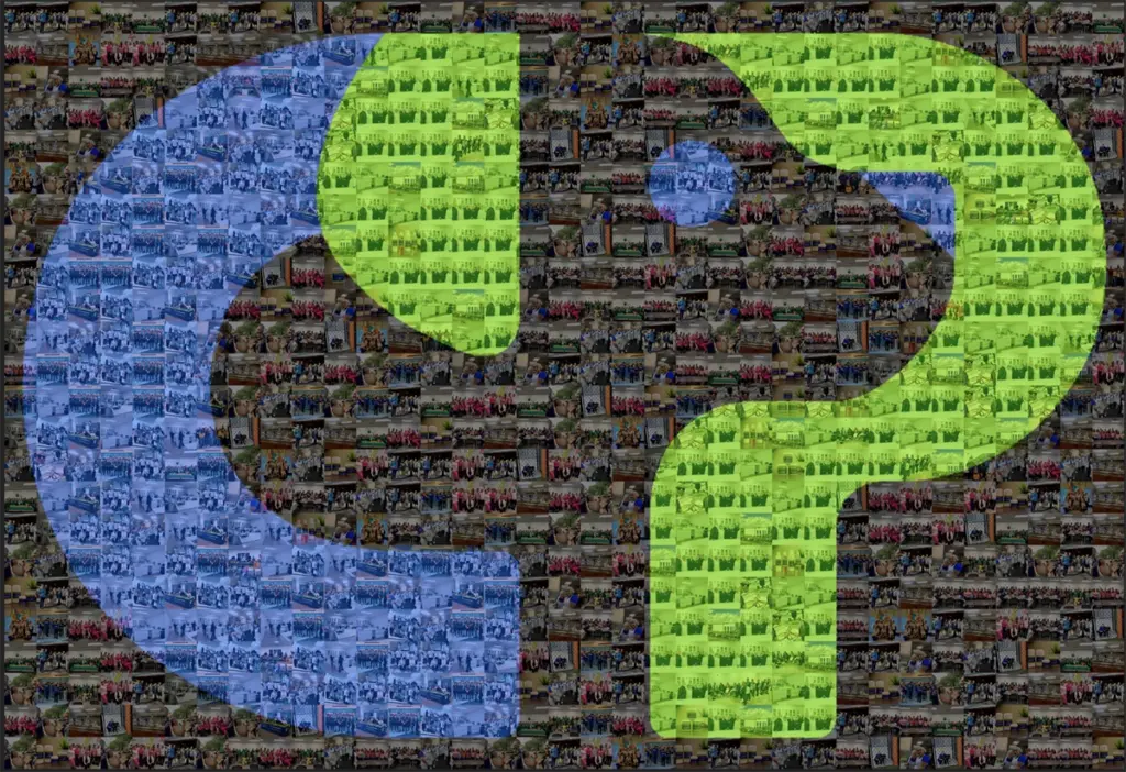 CompletePet Logo Mosaic with team pictures